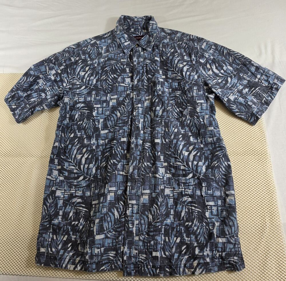 Covington Men's Short Sleeve Mulitcolor Blue Size Medium